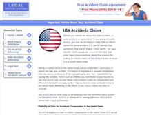Tablet Screenshot of accidentsclaimslaw.com
